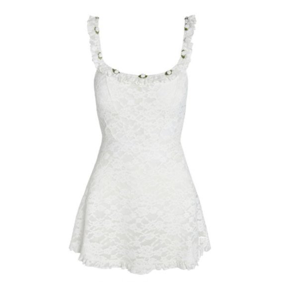 SOLD! For Love & Lemons Lou Lace Slip Dress - Picture 10 of 11